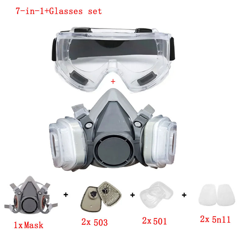 Respirator Half Face - 6200 قناع الغبار نصف الوجه مع