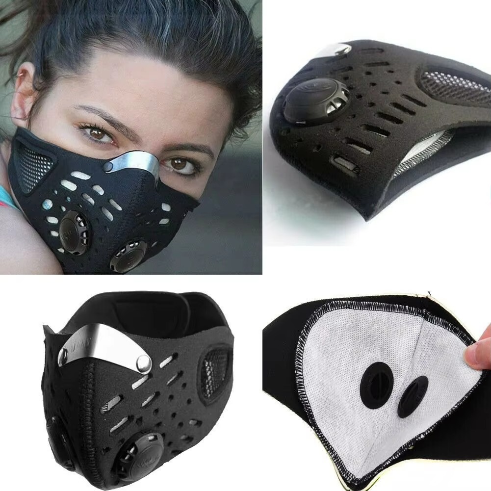 1 قطعة قناع وجه مع فلتر قابل ل - مراجعة Anti Pollution Mask وسعره