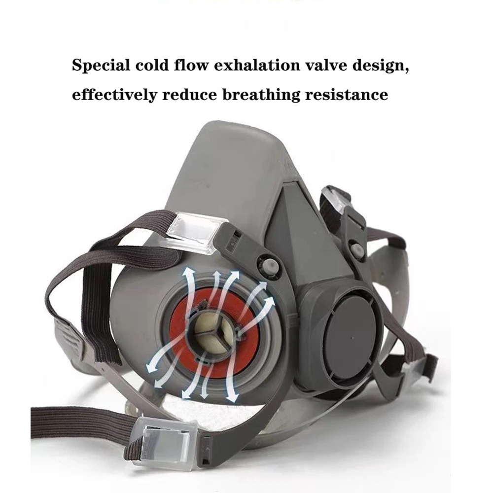 6200 قناع الغبار نصف الوجه مع  - مراجعة Respirator Half Face وسعره