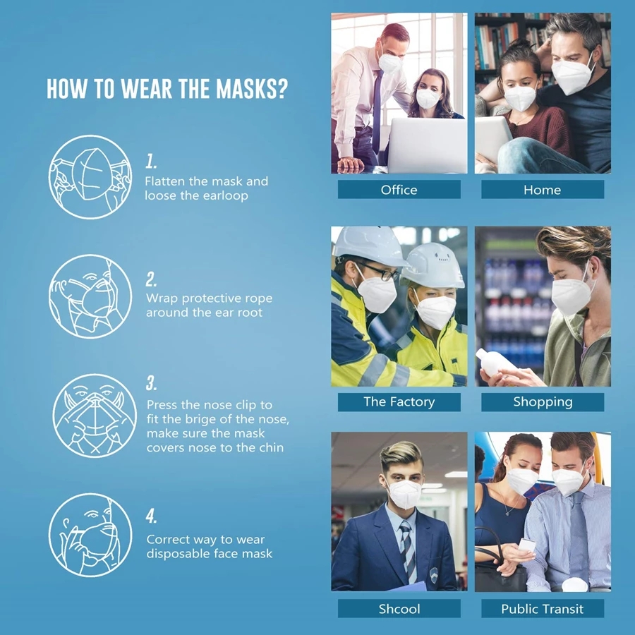 10-200 قطعة، أقنعة FFP2 سوداء، - مراجعة Disposable Surgical Mask وسعره