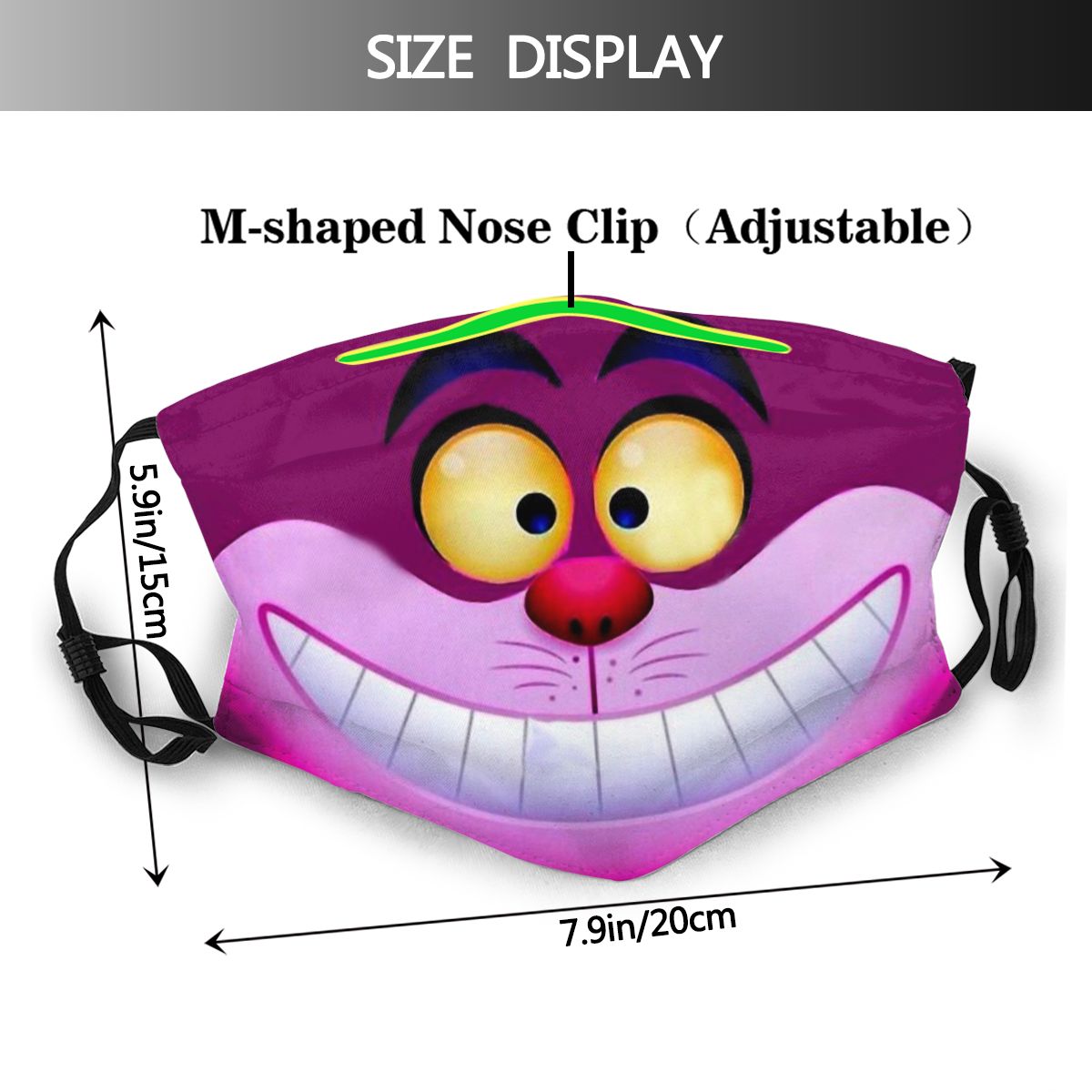 قناع وجه مبتسم قابل للغسل مع م - مراجعة Cloth Face Mask Washable وسعره