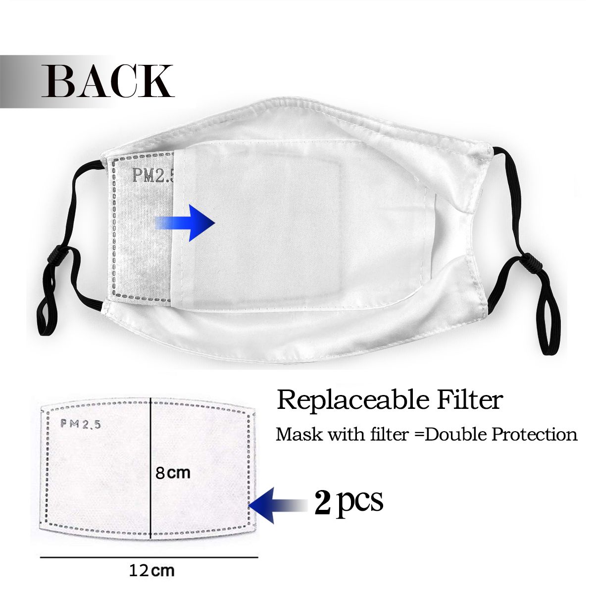 قناع وجه مبتسم قابل للغسل مع م - مراجعة Cloth Face Mask Washable وسعره