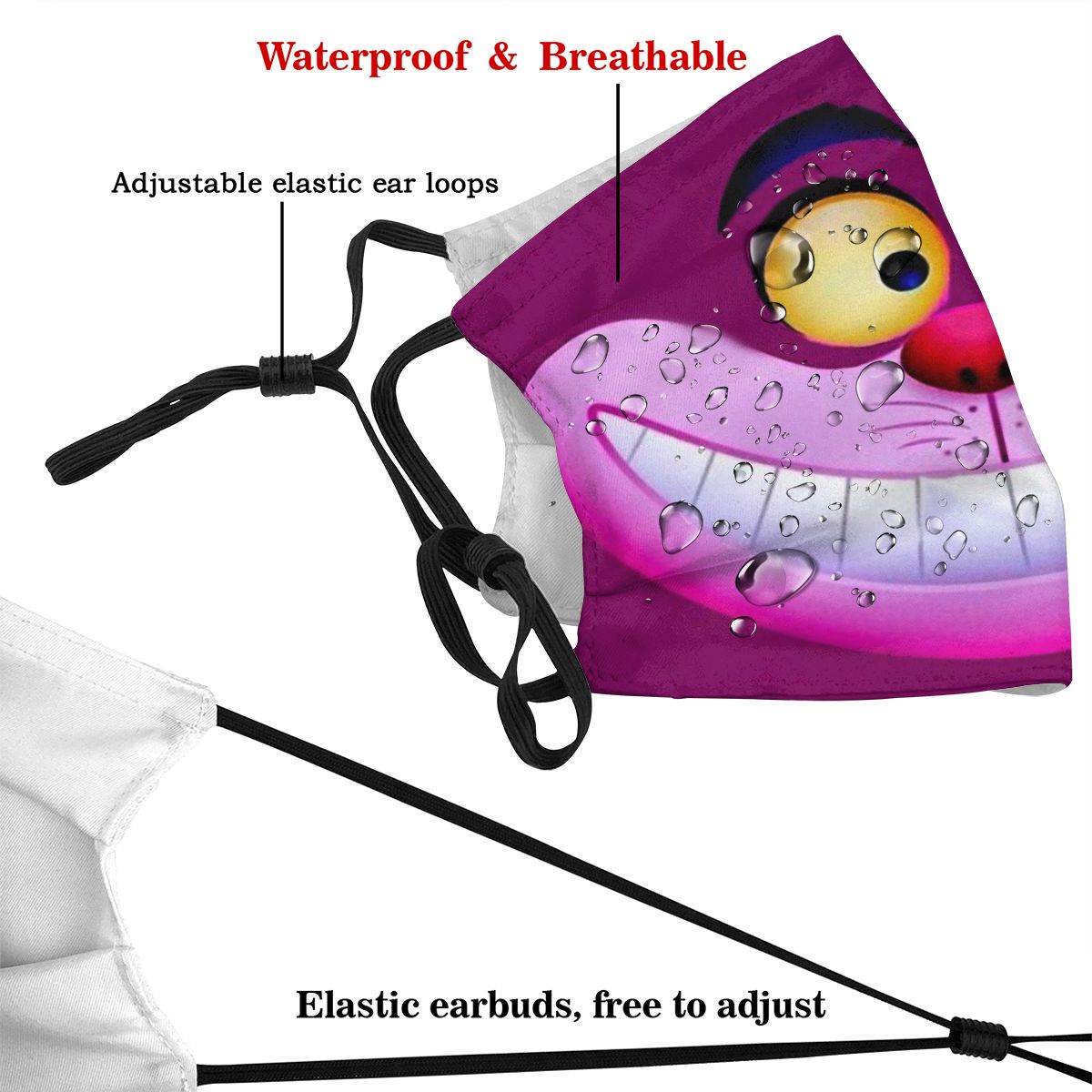 قناع وجه مبتسم قابل للغسل مع م - مراجعة Cloth Face Mask Washable وسعره
