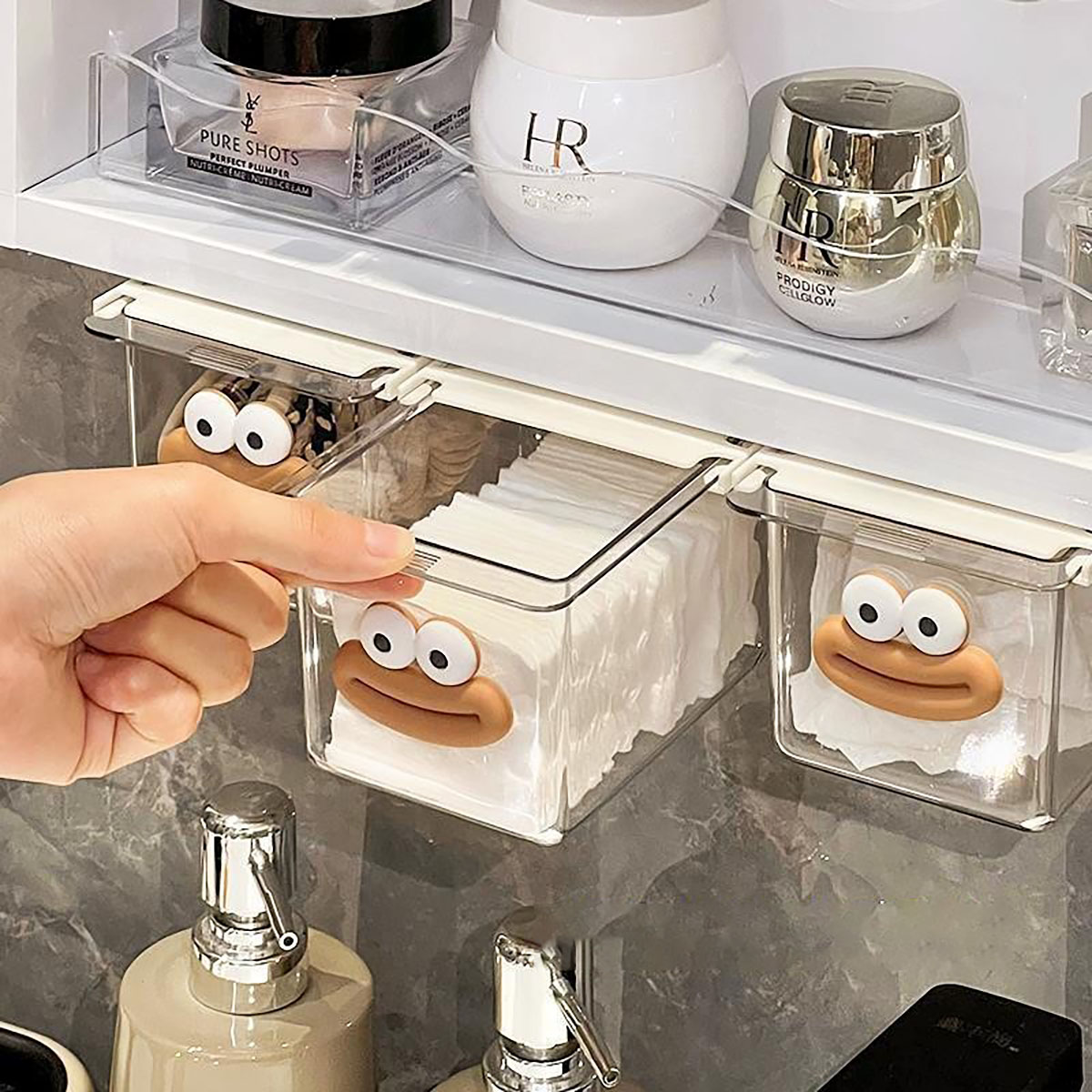 الحمام الشفاف القطن عصا ماكياج - مراجعة Face Mask Storage Box وسعره