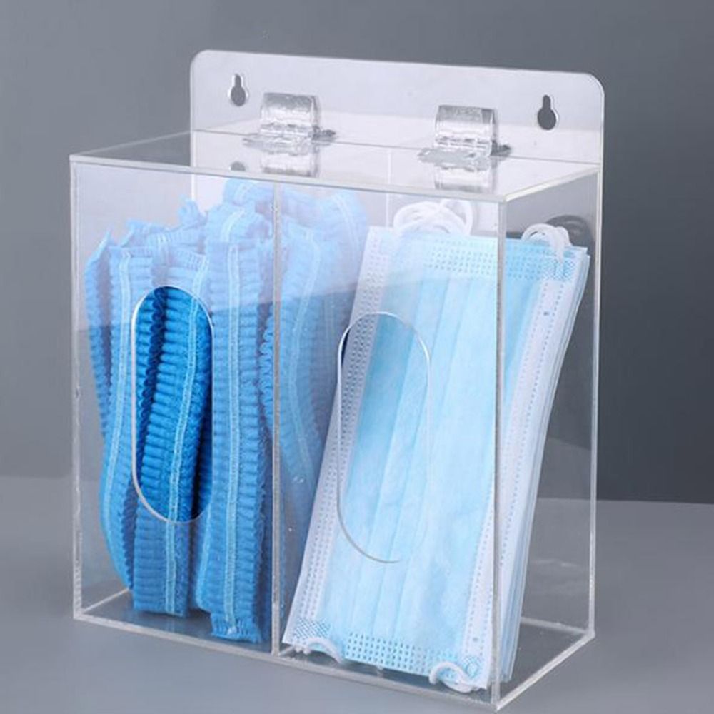 حامل قفازات أكريليك بـ 1/2/3 أ - مراجعة Face Mask Storage Box وسعره